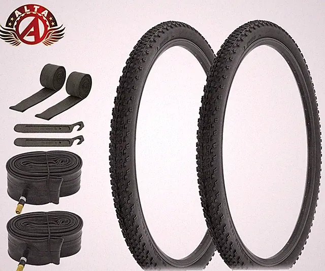 2 ALTA 29x2.10 MTB Tires Semi Aggressive Trail/Urban W/48mm SCHRADER TUBES (8pc)