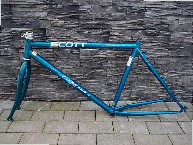 90s steel frame set Scott Chenango 17,5 in Tange MTB CRMO 1 1/8 Spinner