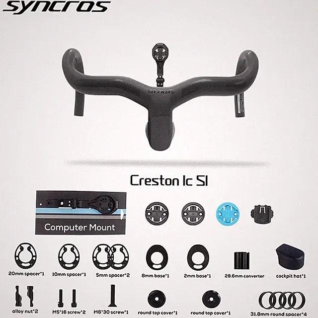 Integrated Carbon Handlebar with Mout Road Bike Internal Cable Routing Drop Bar