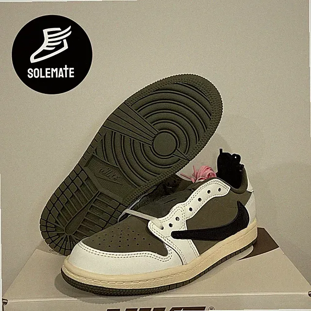 🌵Nike Air Jordan 1 Low Travis Scott Medium Olive PS DO5442-200🔥Fast Ship🔥New✅
