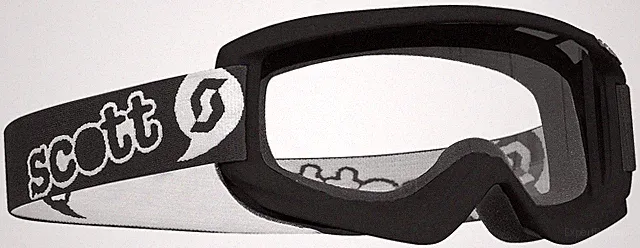 Scott Agent Goggles Black Pee Wee Ages 3-6 Youth Kids Childs Dirt Bike ATV MX