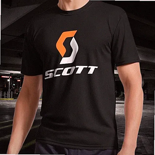 Scott Bicycle Logo Active T-Shirt Funny Size S to 5XL