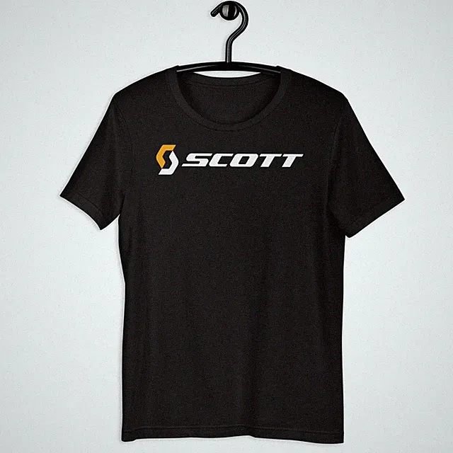 Scott Bicycle Racing Logo Unisex Tee Black S-5XL Fast USA Ship