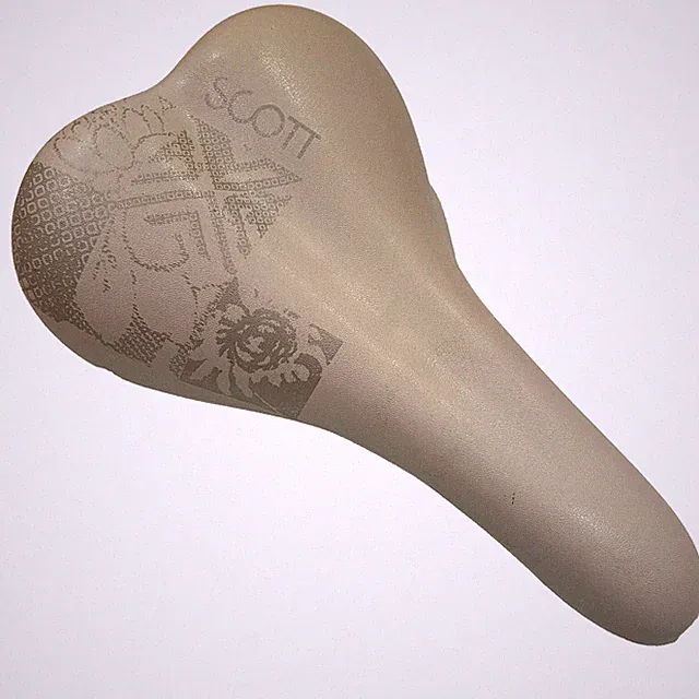 Scott Bike Seat White Bicycle Saddle