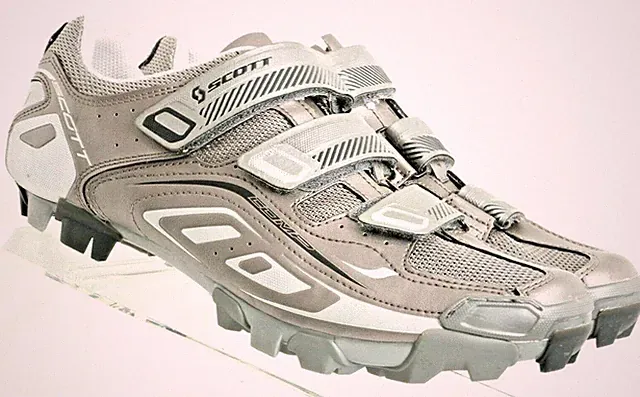 Scott Comp Gray 2-Bolt Road Mtn Bike bicycling Cycling 3-strap Shoes Men's 7