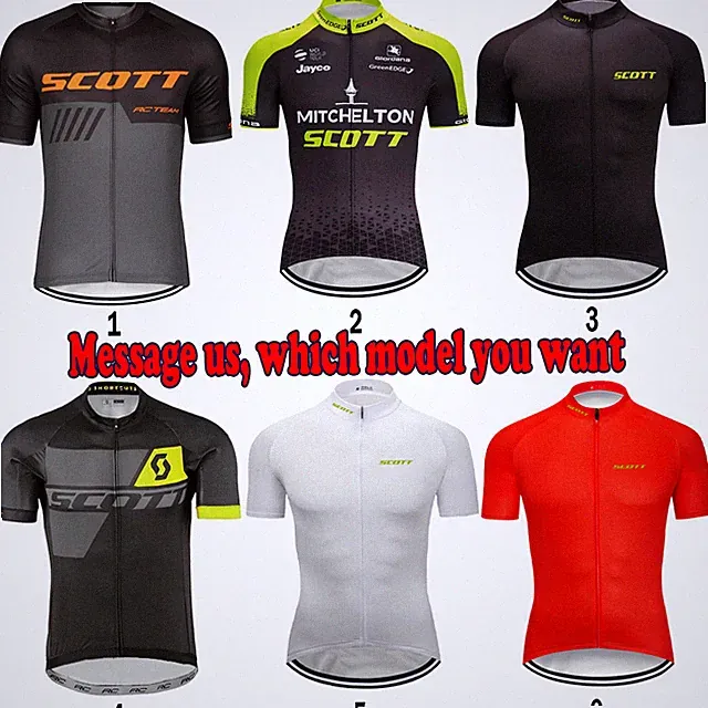 Scott Mens Top Cycling Jersey Short Sleeve Jacket Mountain Road MTB Bike Shirt