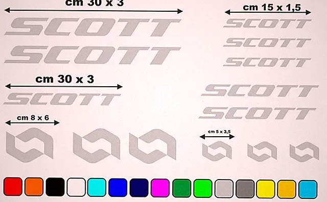 SCOTT MTB road bike frame tuning vinyl stickers kit
