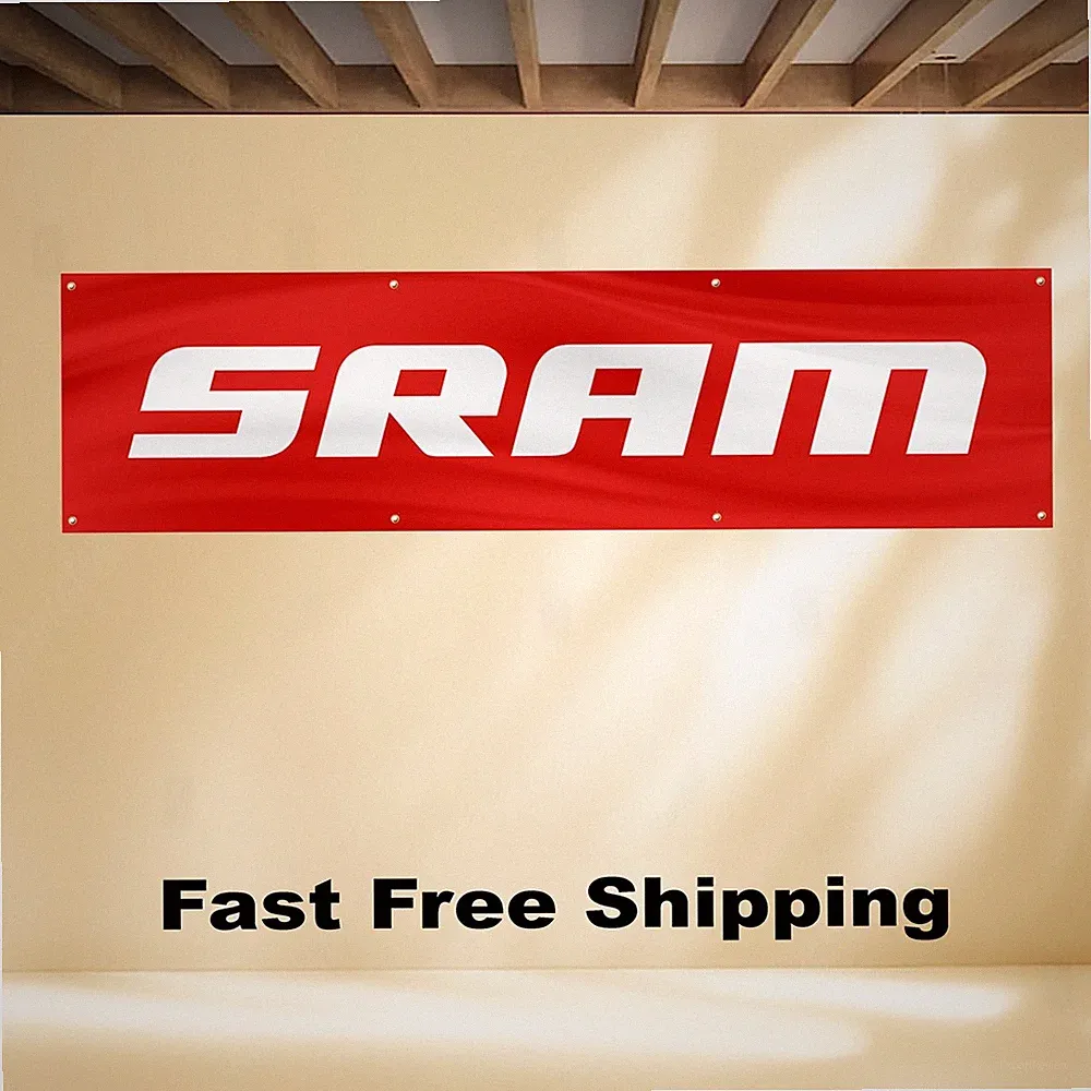 SRAM 2'X8' BANNER FLAG MOUNTAIN BIKE BICYCLE SCOTT RAY