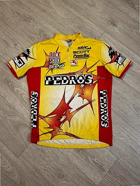 Vintage Giordana Italy Scott Pedros Cycling Jersey