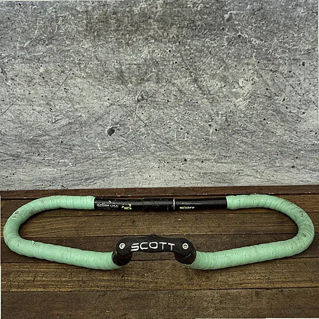 Vintage Scott USA MTB Handlebar Aero Bar 25.4mm 540g Green Tape 1990s